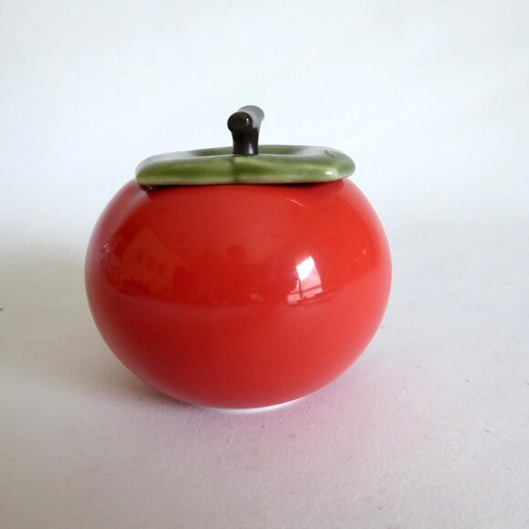 65/45 VINTAGE JAPANESE JAPAN PORCELAIN MINI CANTALOUPE FRUIT TEAPOT & LEAF (NEW) - Picture 5 of 13